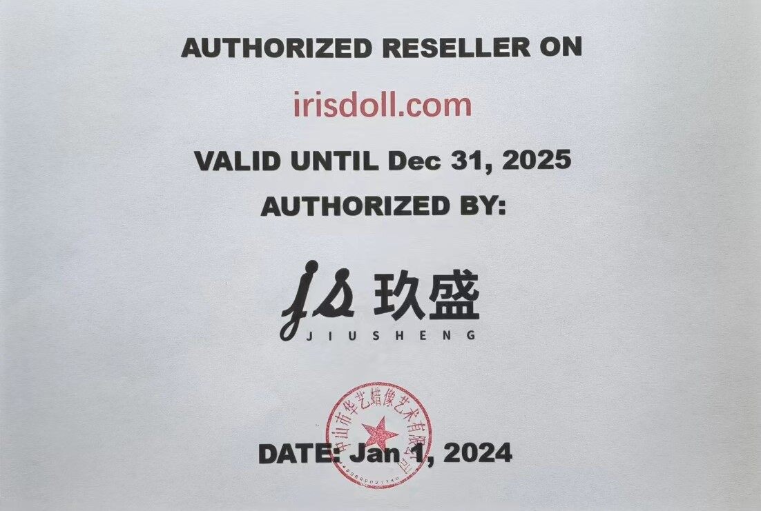 Irisdoll is the authorized JiuSheng Sex Doll reseller. We guarantee that all JiuSheng Love dolls sold on our website are authentic.