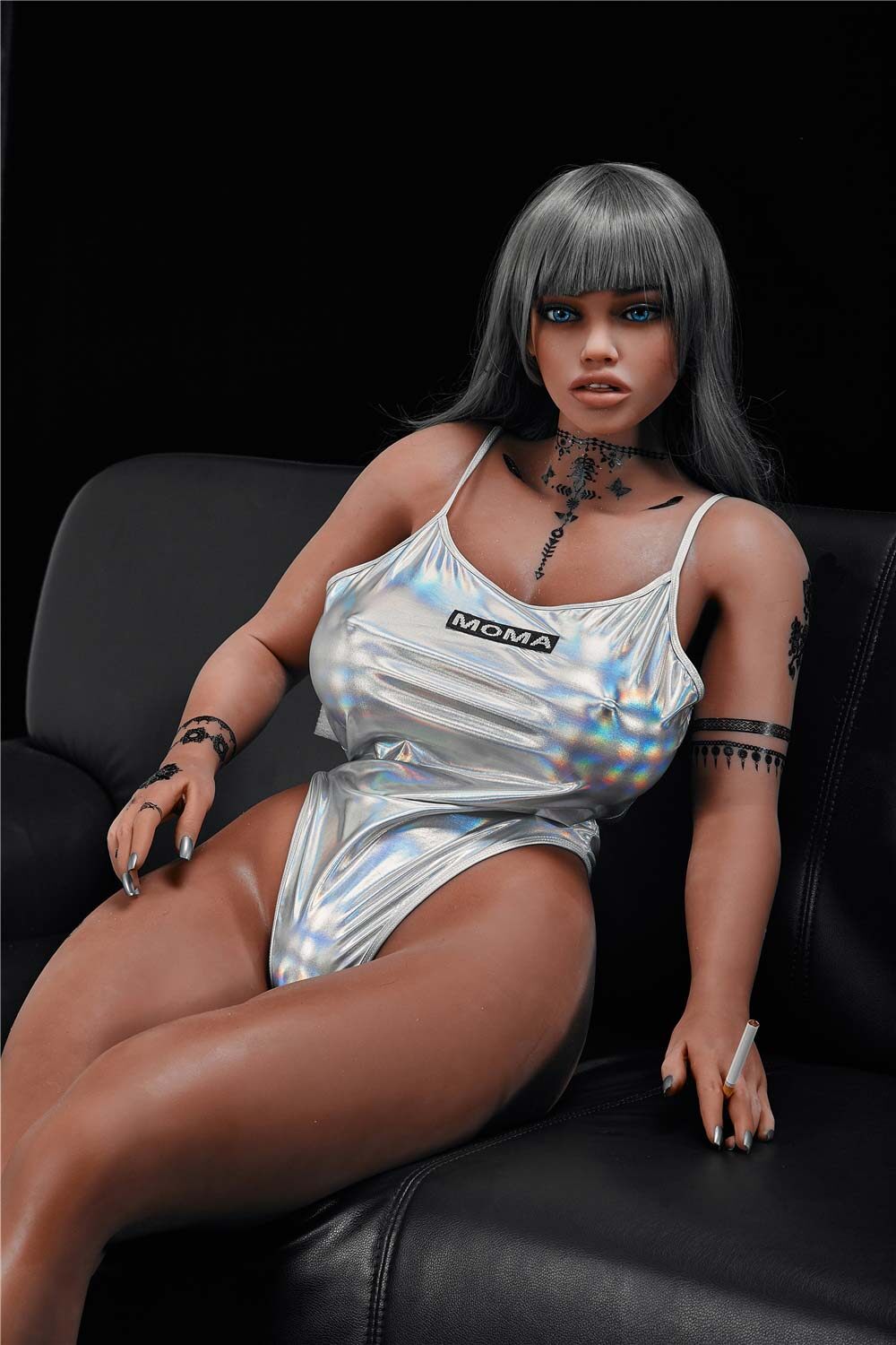 Loryn Independent 158cm(5ft2) L-Cup TPE Irontech Black/Ebony Sex Love Doll (US In Stock) image17