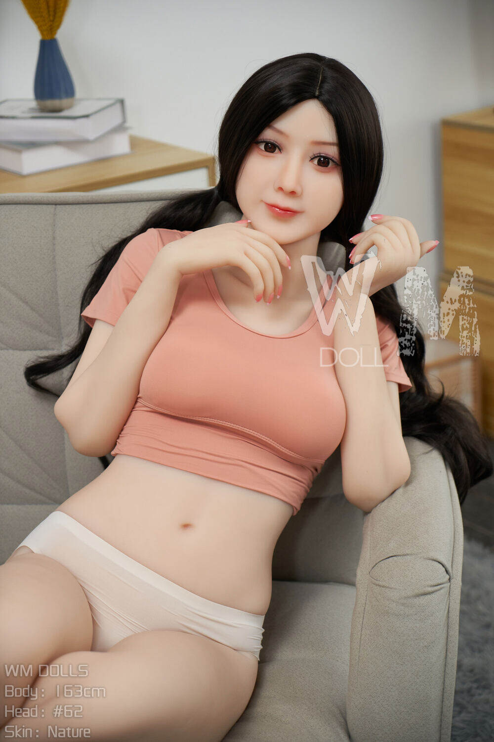 Adilyn 163cm(5ft4) C-cup WM Stockings TPE Sex Doll image13