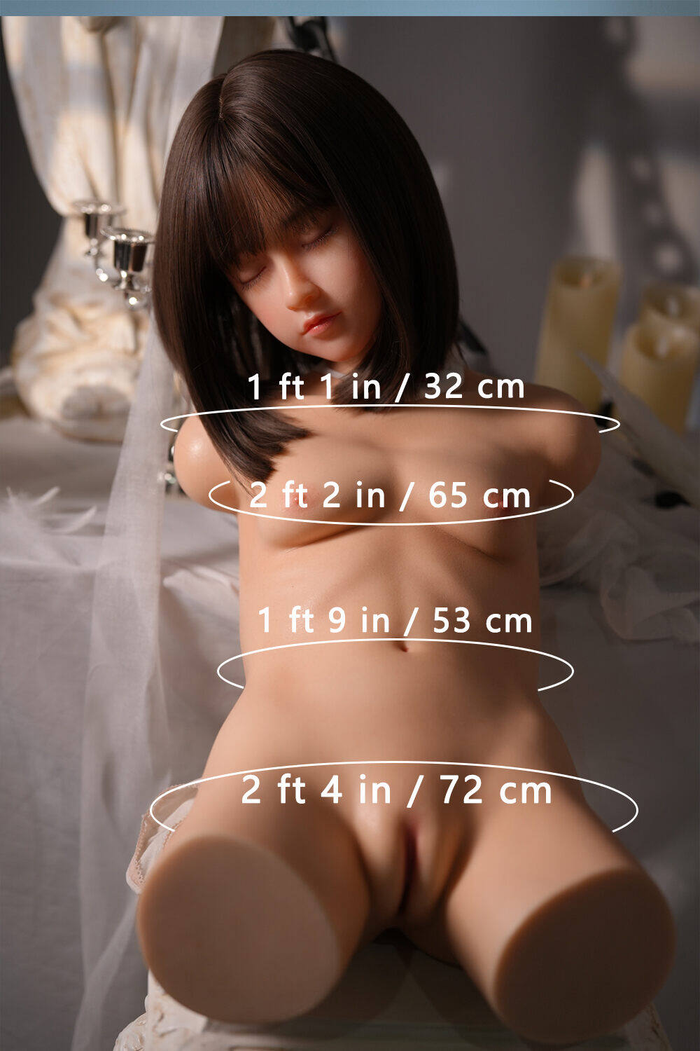 Emmarie - Small Breast Pretty 61cm(2ft0) AA-Cup Thin Waist Silicone MLW Dolls image2