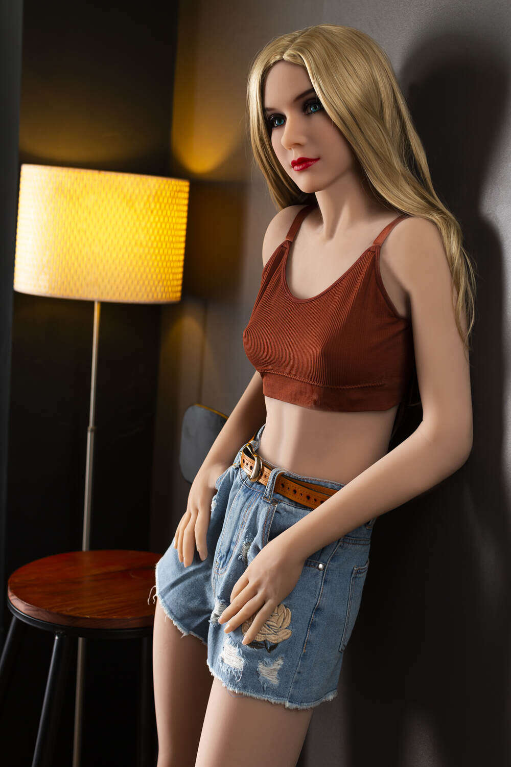 Dafne - 166cm(5ft5) A-Cup Skinny Sex Dolls Tanned Skin HR Love Doll image5