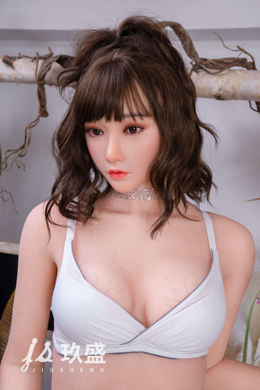 Analy - 160cm(5ft3) D-Cup Silicone Head & TPE Body Head Jelly Bust Makeup Jiusheng Doll image4