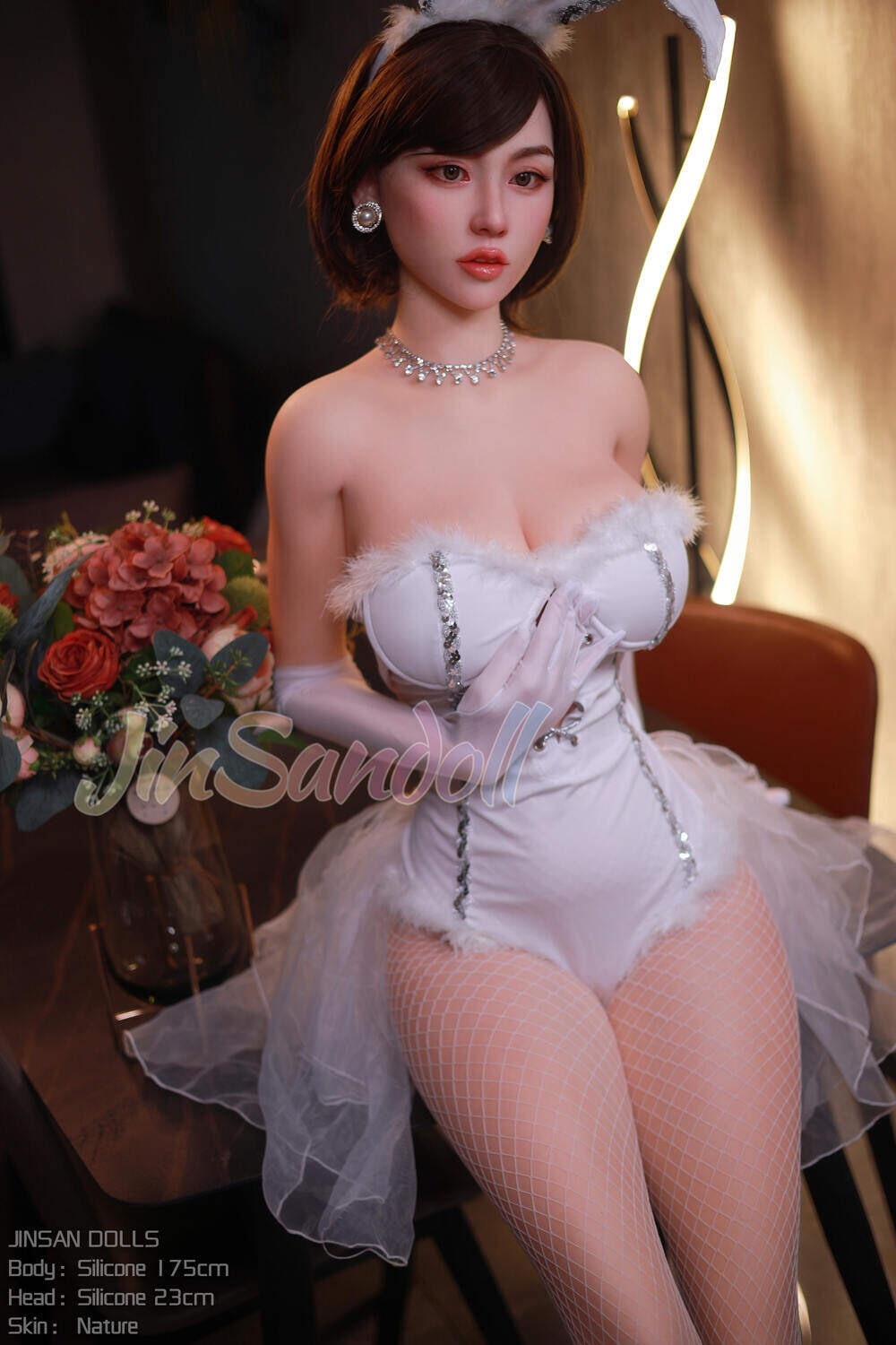 Kitty - 175cm(5ft9) WM Doll F-Cup White Skin For Silicone Sex Dolls image12