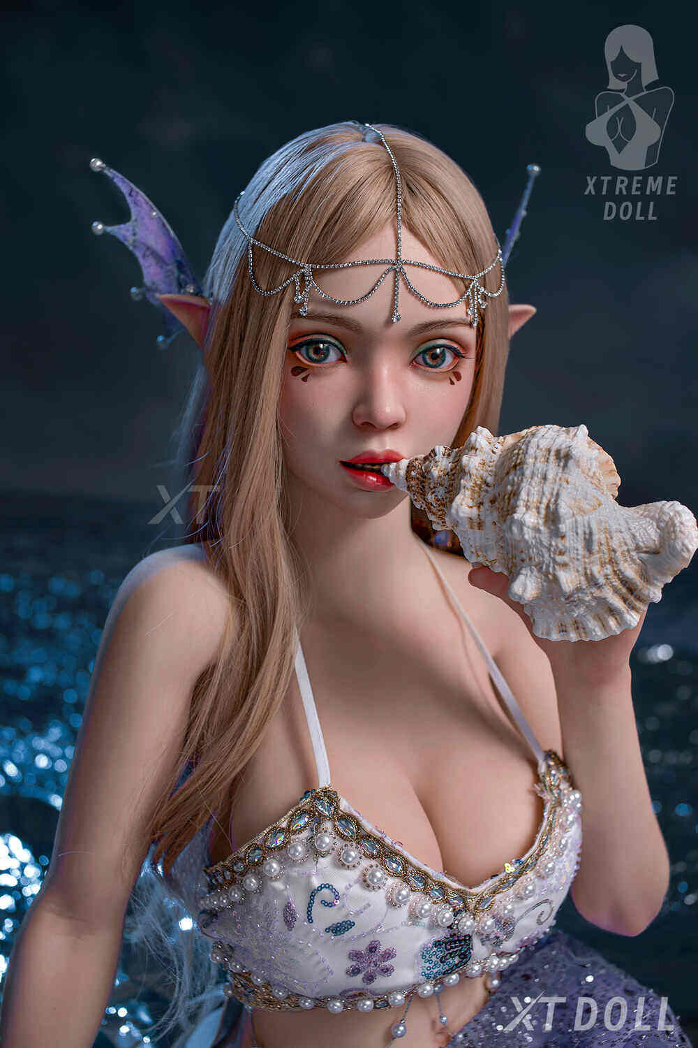 Delia - 157cm(5ft2) Medium Breast Full Silicone Head & TPE Body Head White Skin XT Doll image9