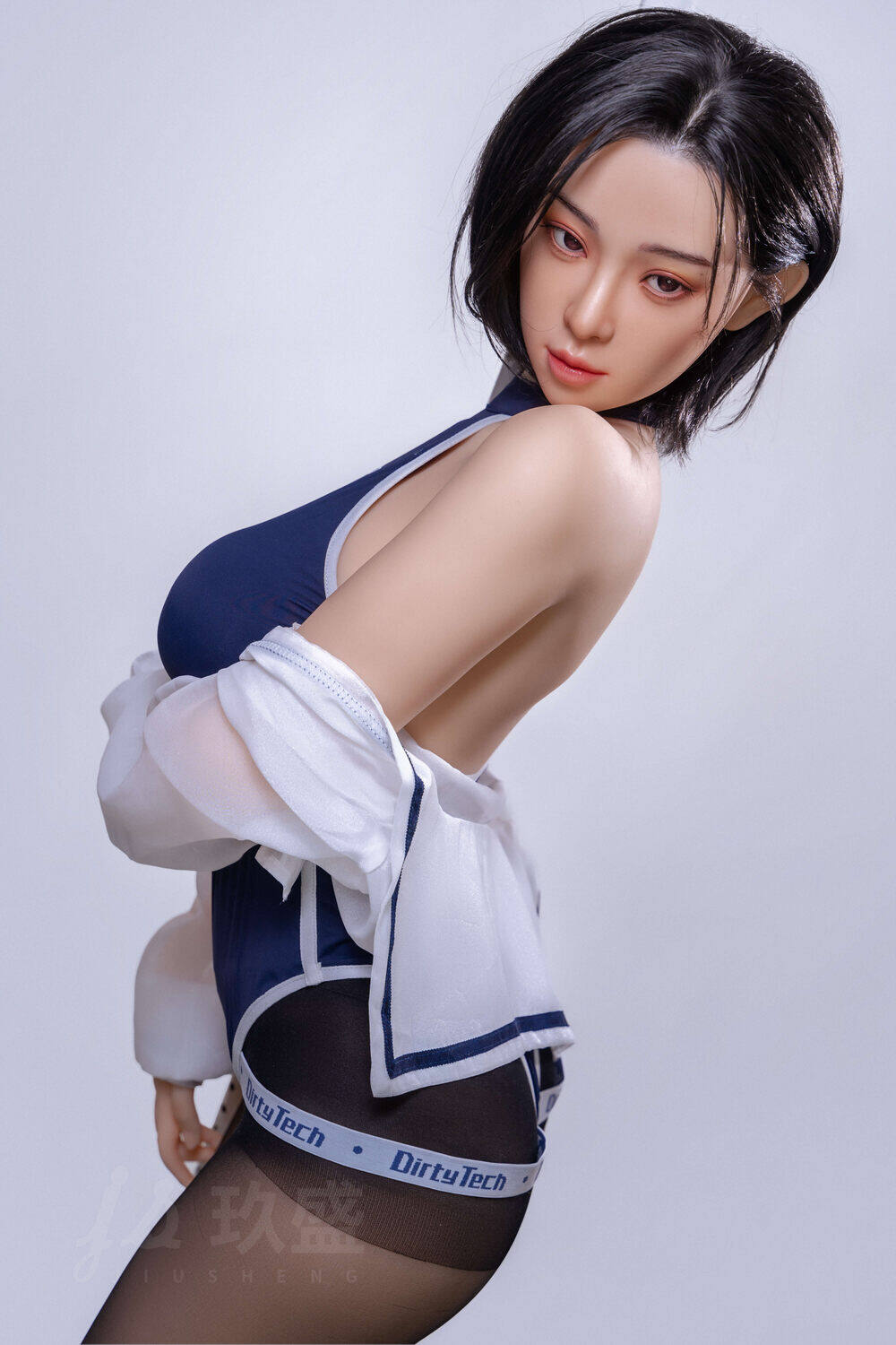 Amila - 155cm(5ft1) Medium Breast Full Silicone Head & TPE Body Head Jiusheng Doll image10