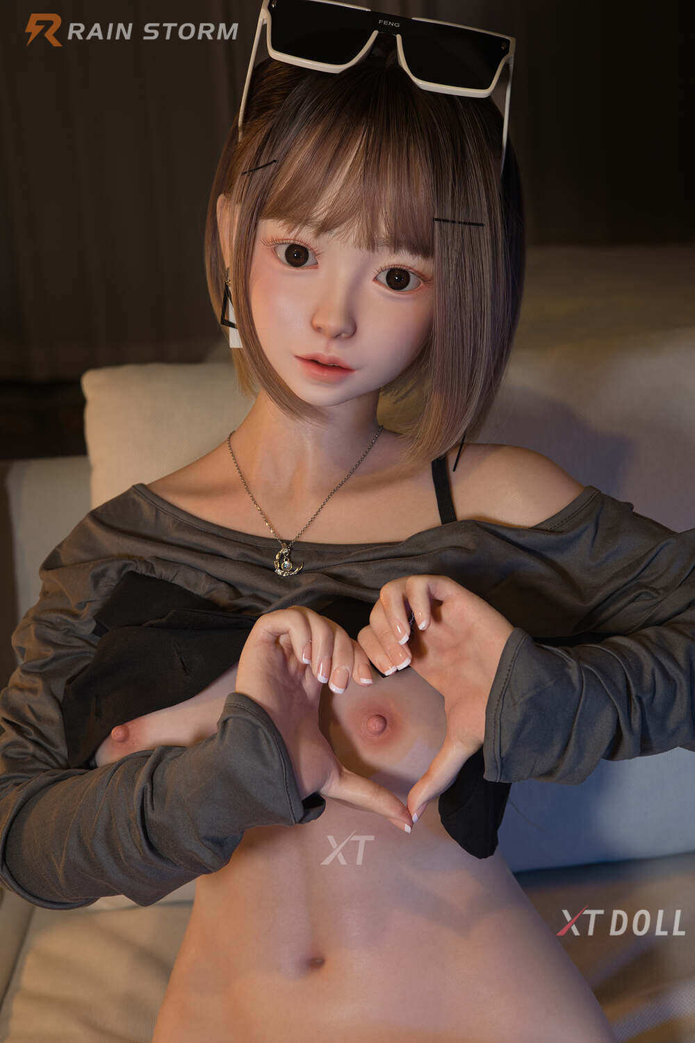 Pretty Silicone Head 157cm(5ft2) Huetts Of The Sexy White Skin XT Doll image9