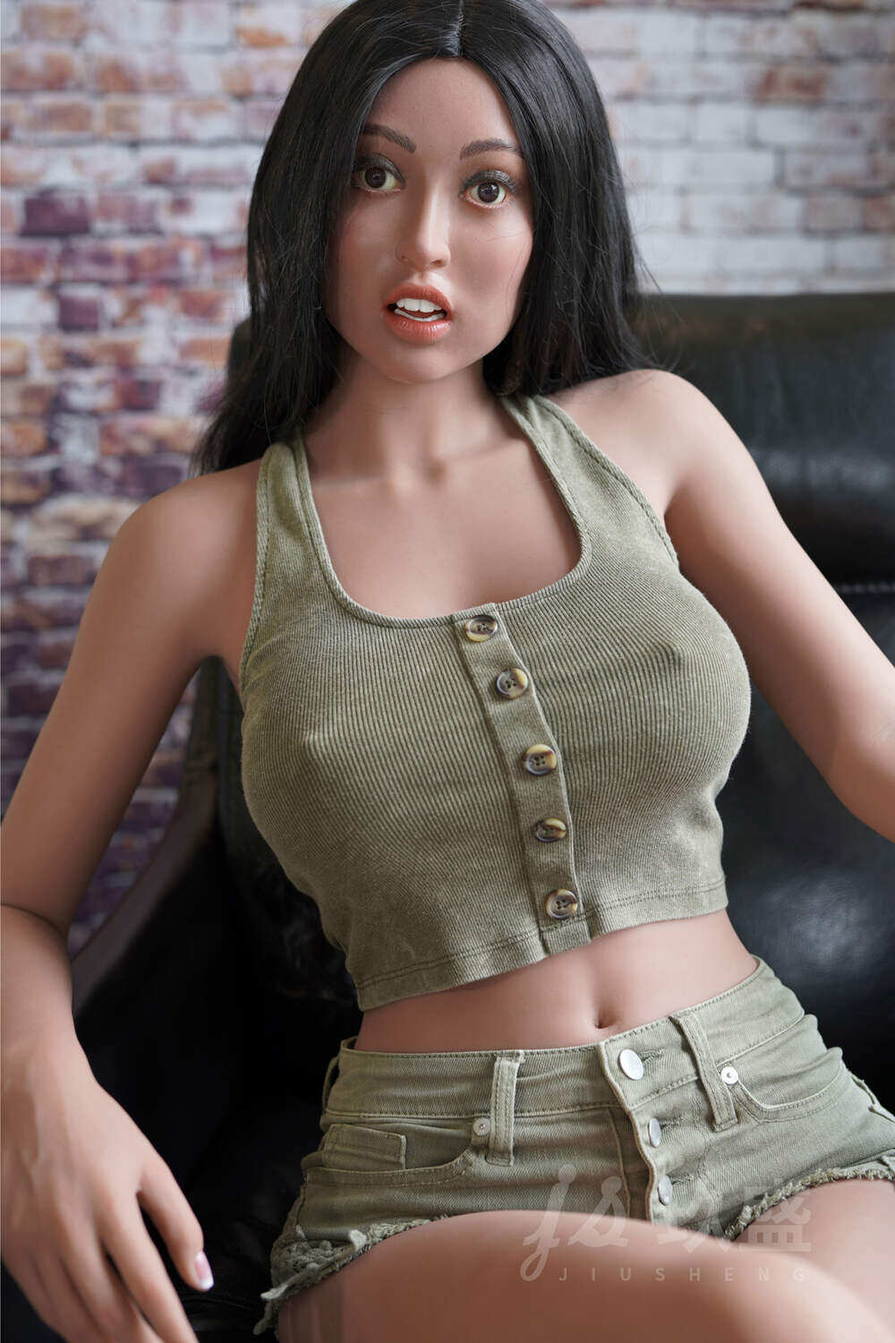 Jamiah 162cm(5ft4) E-Cup Silicone Head & TPE Body Head Brown Gentle Jiusheng Sex Doll image12