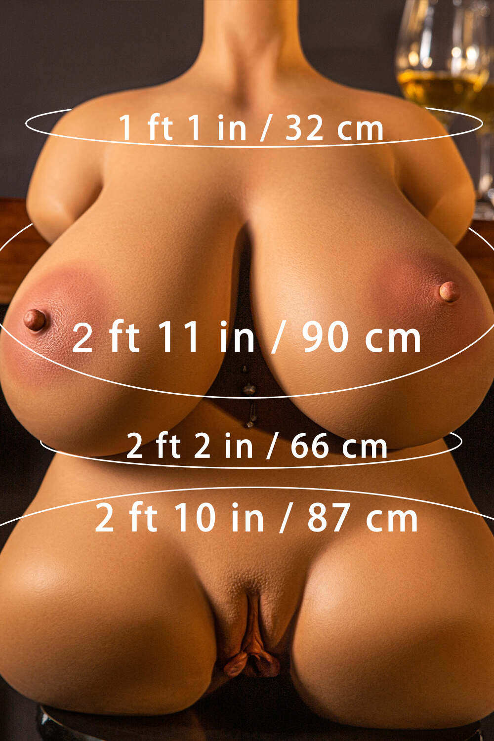 Nelida 54cm(1ft9) I-Cup Climax Head Nature Skin Sex Doll image2